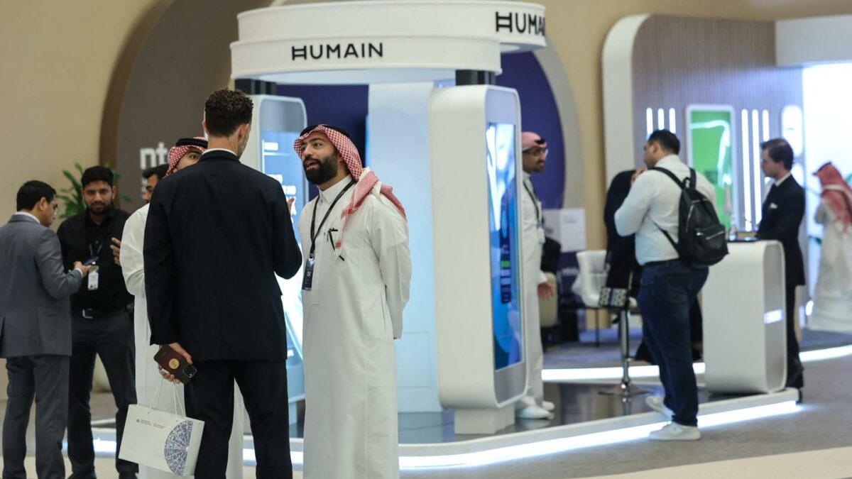 Photo of Humain booth